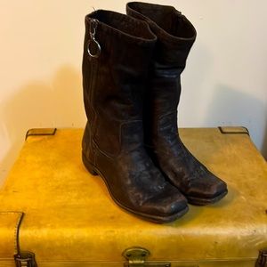 Vintage Frye boots brown zipper size 8.5 my favourite
